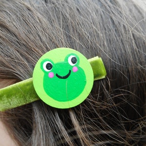 Flower and Frog Hair clips