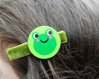 Flower and Frog Hair clips