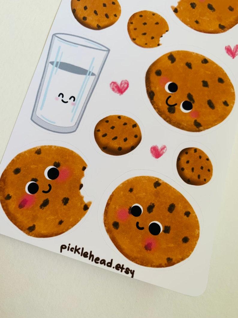 Cookies and milk stickers image 2