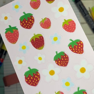 Strawberries Stickers