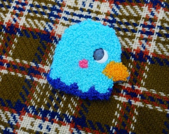 Plush Pigeon Brooch