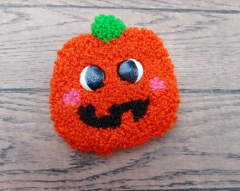 Plush Pumpkin Brooch