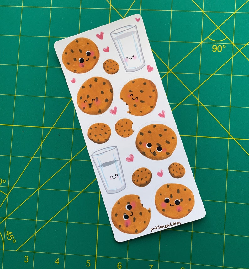 Cookies and milk stickers image 1