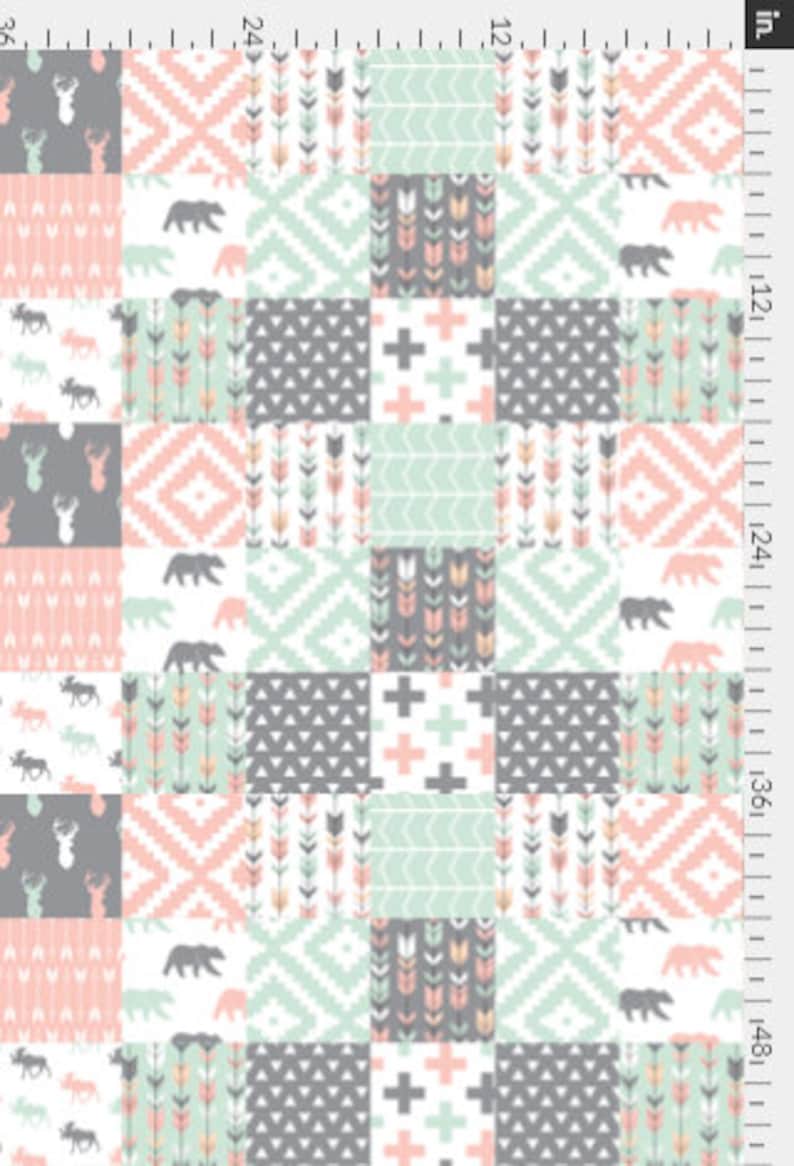 Deer Bear Moose Feathers Arrows Woods Wilderness Double Sided Minky Blanket Nursery Crib Toddler Baby Girl Child Teen Adult *Made To Order*