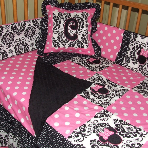 Damask Crib Bedding Etsy