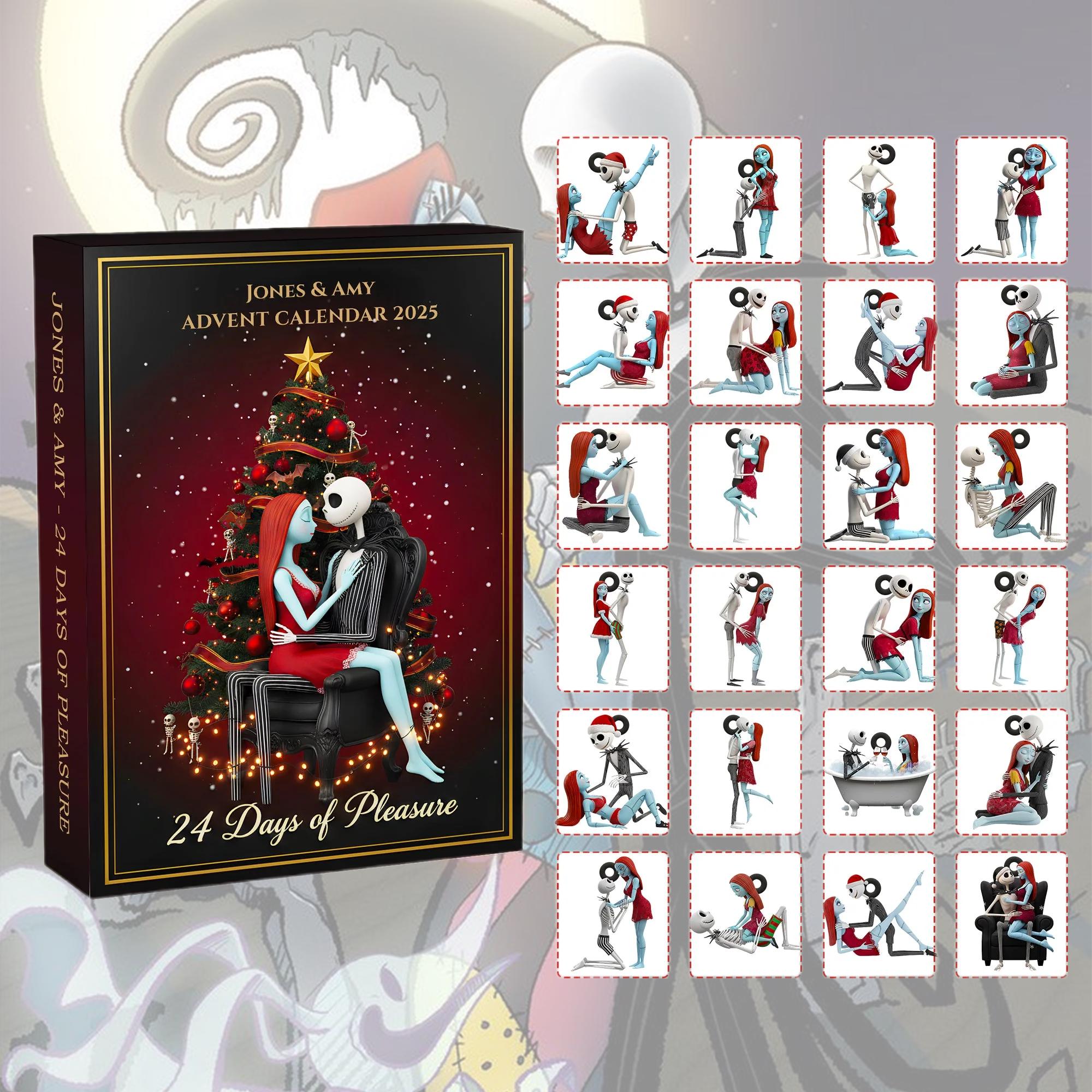 Discover The Nightmare Before Christmas Advent Calendar 2025, 24 Spooky Holiday Surprises for Fans of Jack And Sally, Love & Mischief Advent Calendar
