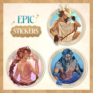 EPIC The Musical Vinyl Stickers | Hermes - Circe - Poseidon