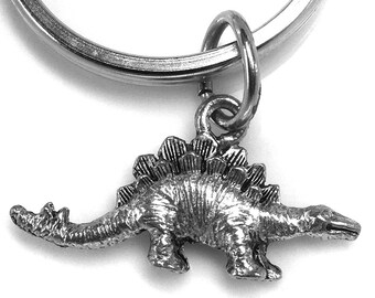 Stegosaurus Keychain, Stegosaurus Keyring, Dinosaur Keychain, Dinosaur Keyring, Dinosaur Charm, Dinosaur Gift, Dino Keychain, Dinosaur lover