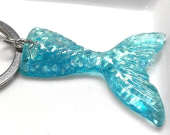 Mermaid Keychain, Mermaid Key ring, Mermaid Tail keychain, Kawaii Mermaid, Kawaii mermaid, Mermaid lovers Gift, Mermaid Glitter Keyring