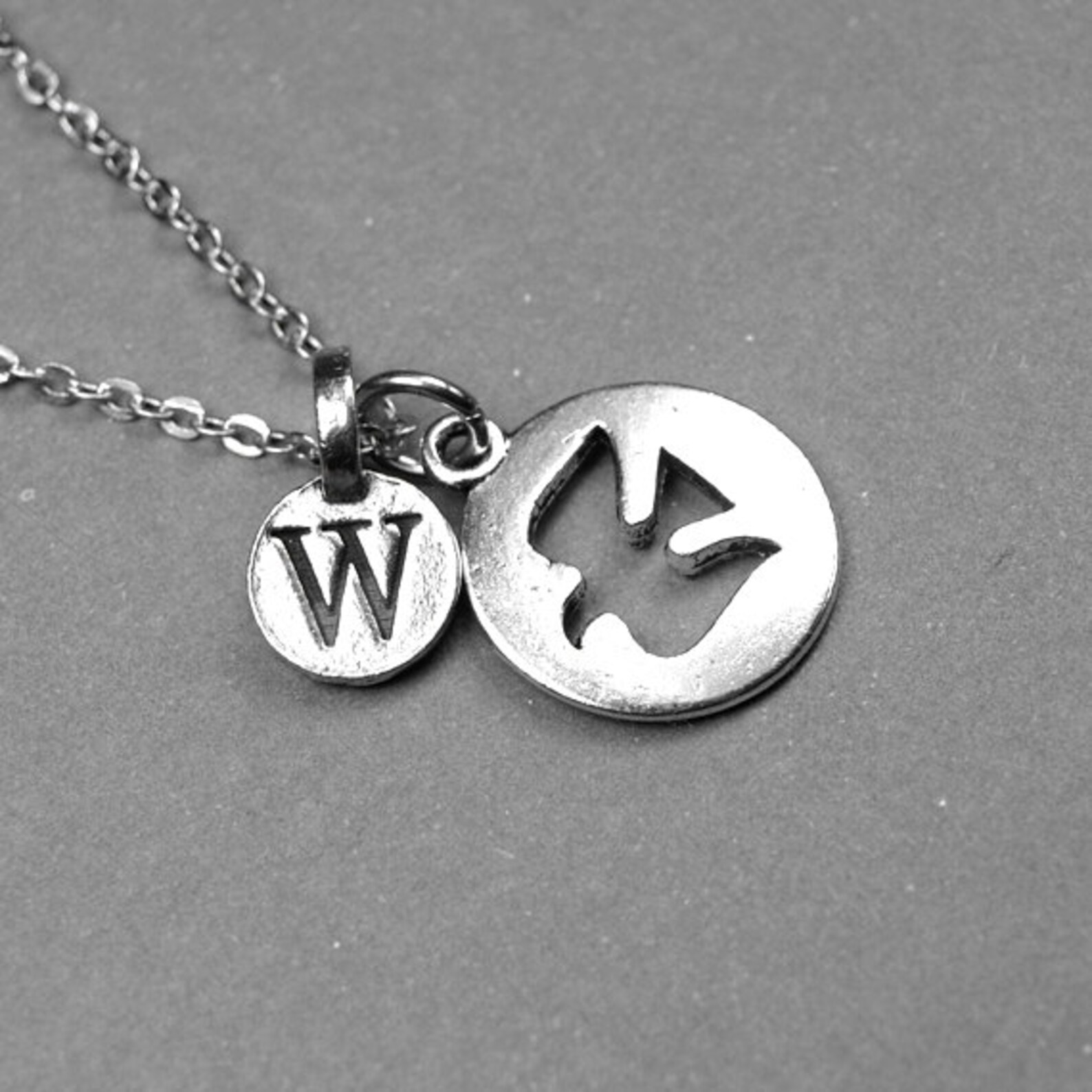 Bird Necklace Dove Necklace Sparrow Swallow Personalized Etsy
