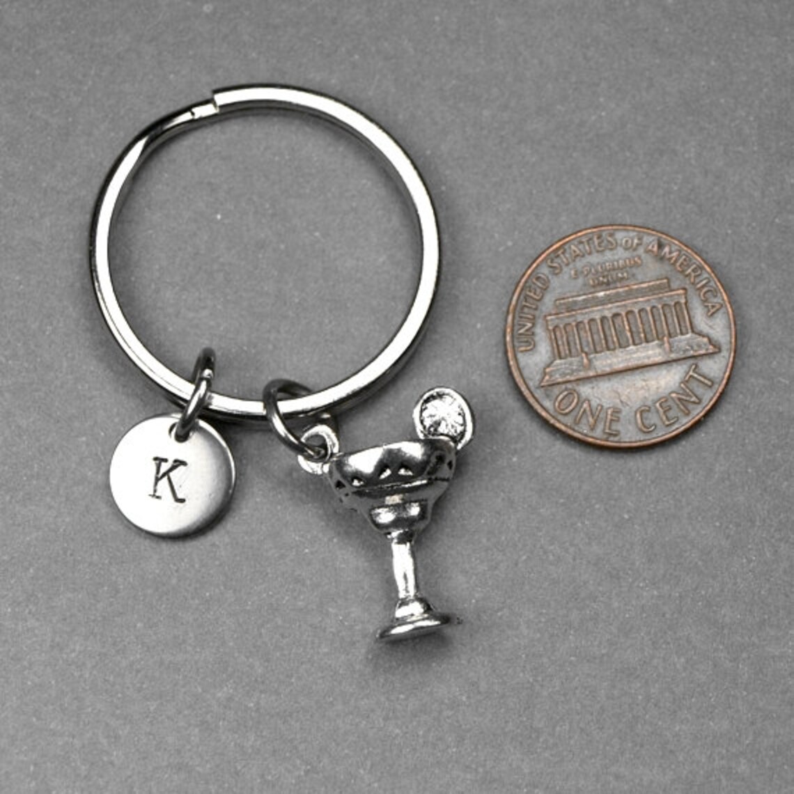 Martini Glass Keychain Martini Glass Charm Martini Glass Etsy