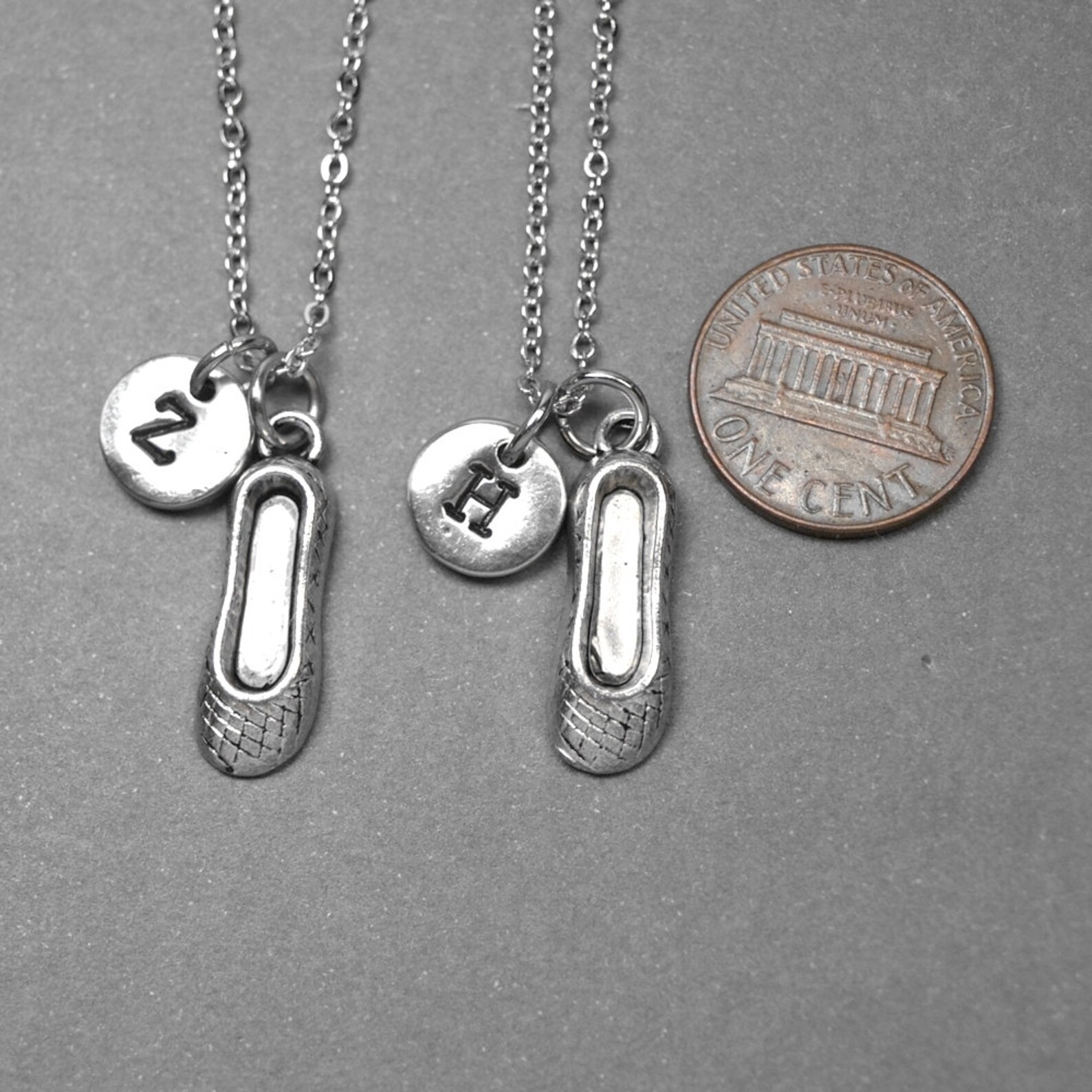 best friend necklace, ballet shoes necklace, ballet necklace, bff necklace, friendship jewelry, sisters jewelry, personalized, i