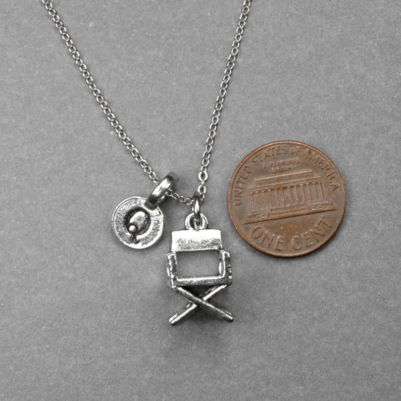 Directors Chair Necklace Director Chair Charm Filmmaker Etsy