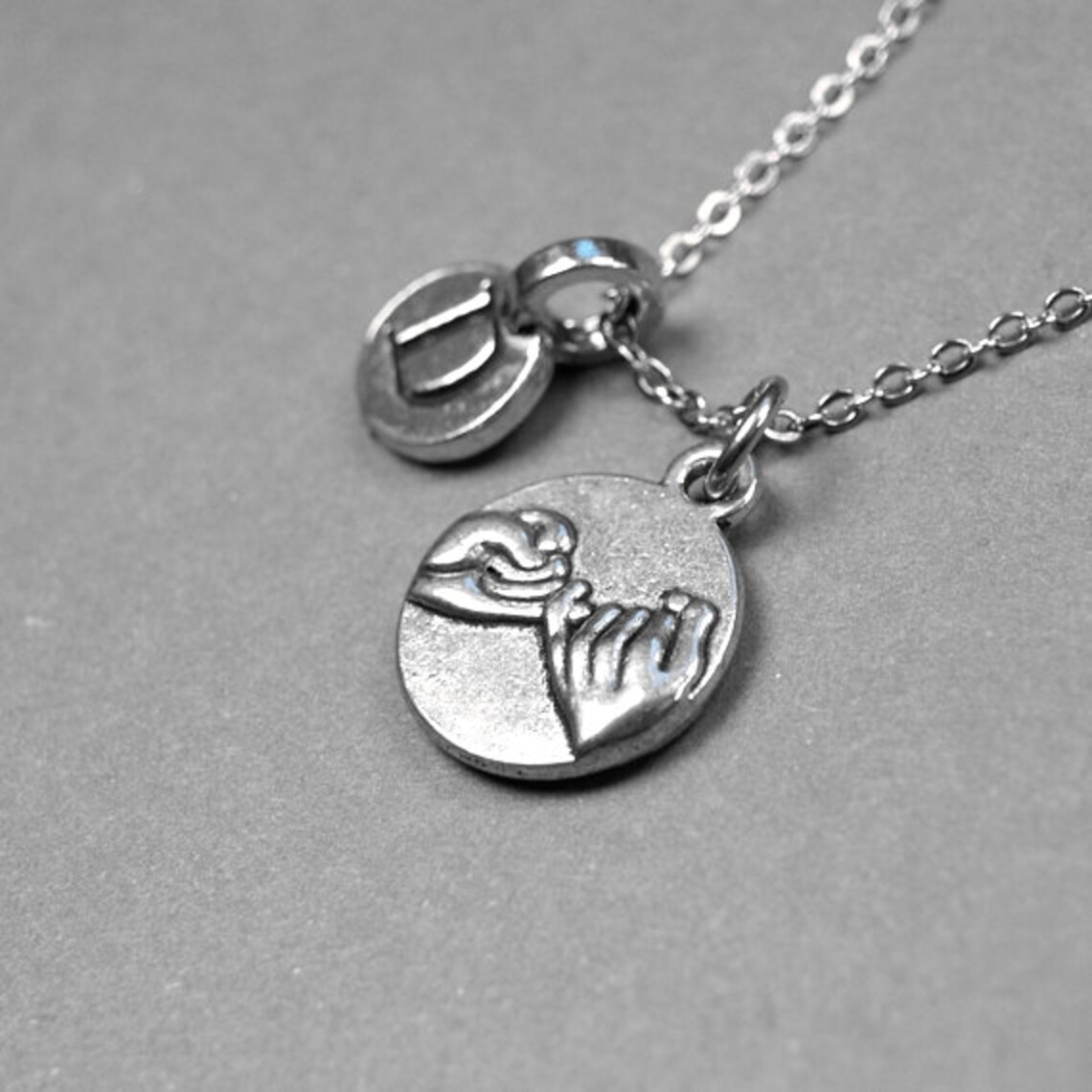 Collar de promesa pinky encanto de juramento meñique encanto Etsy España