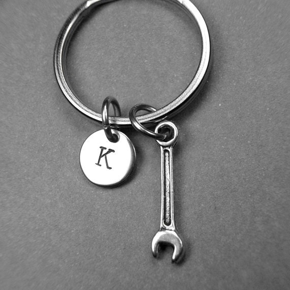 Wrench keychain wrench charm wrench keyring gift for dad Etsy
