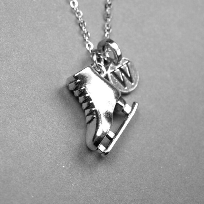 Ice Skate Necklace Figure Skater Necklace Ice Skate Charm Etsy