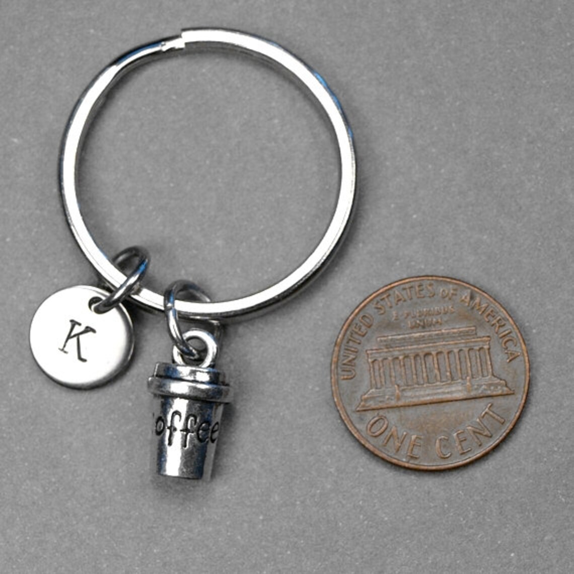 Coffee Cup Keychain Coffee Keychain Coffee Cup Charm Coffee Etsy