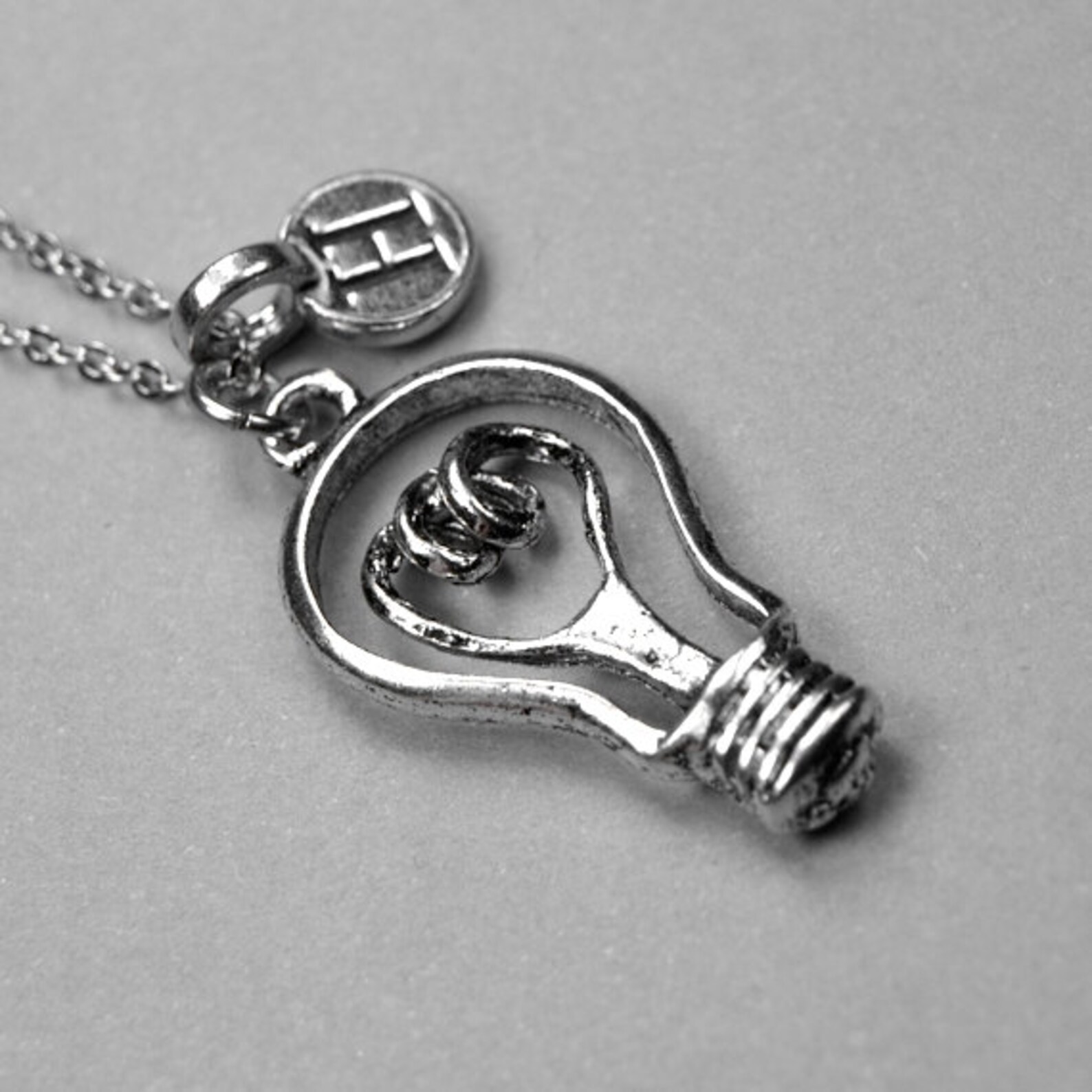 Lightbulb Necklace Light Bulb Necklace Lightbulb Charm Etsy India