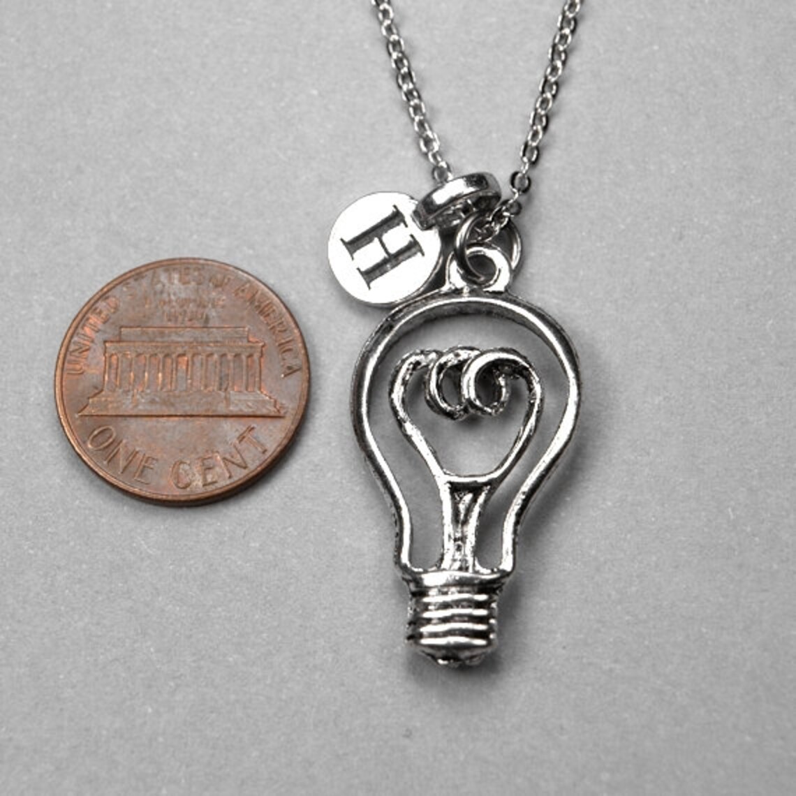 Lightbulb Necklace Light Bulb Necklace Lightbulb Charm Etsy India