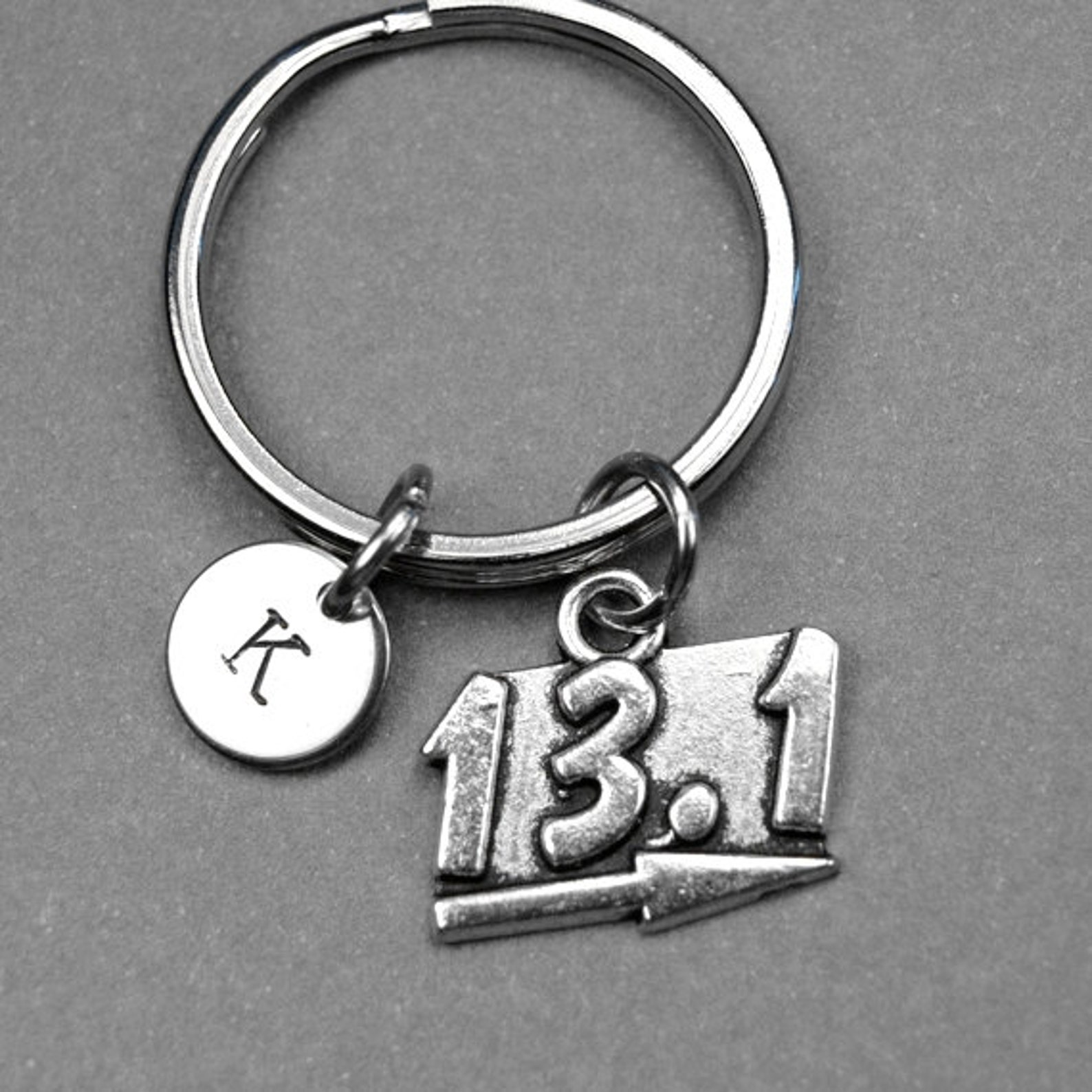 13.1 Marathon Keychain Marathon Runner Half Marathon Charm Etsy