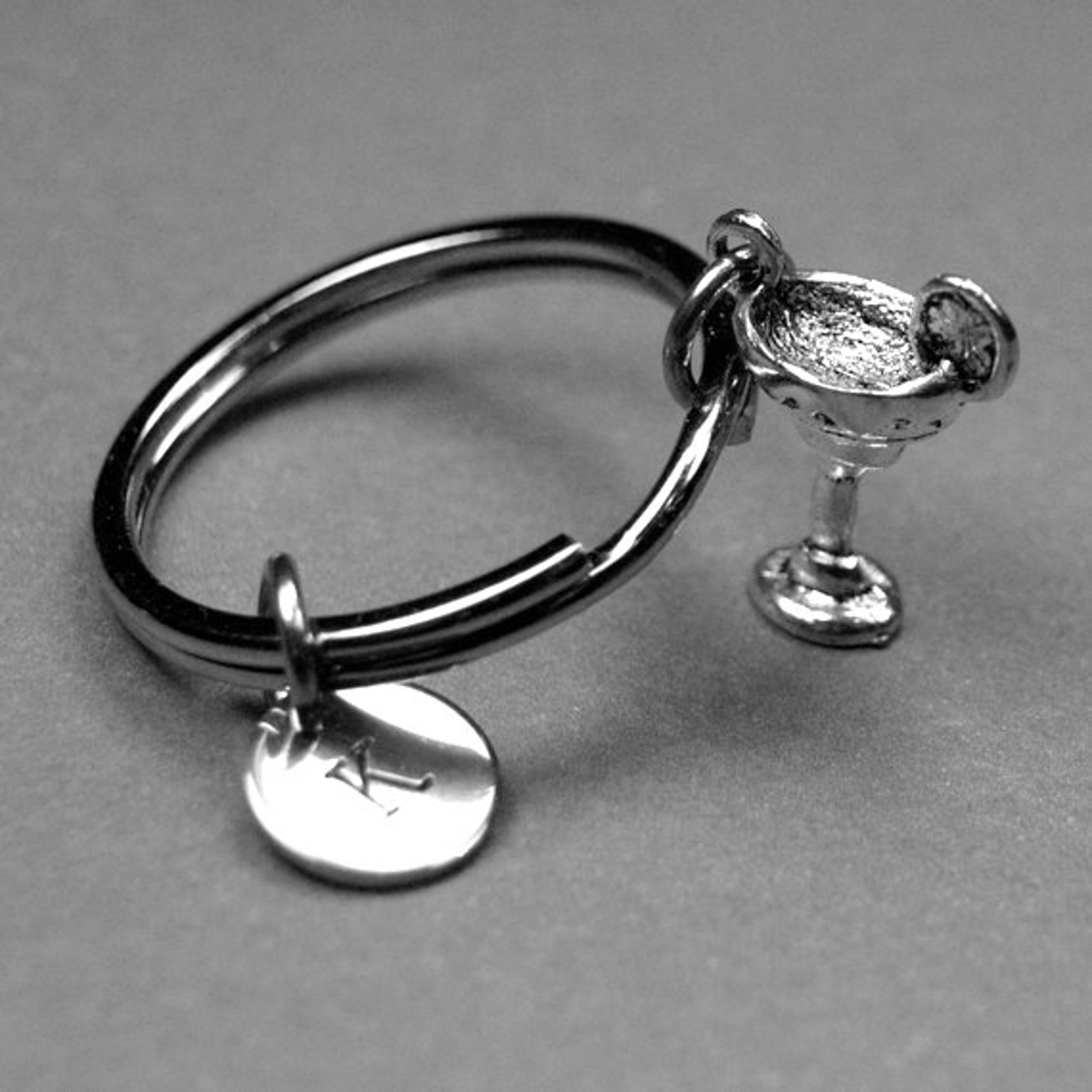 Martini Glass Keychain Martini Glass Charm Martini Glass Etsy