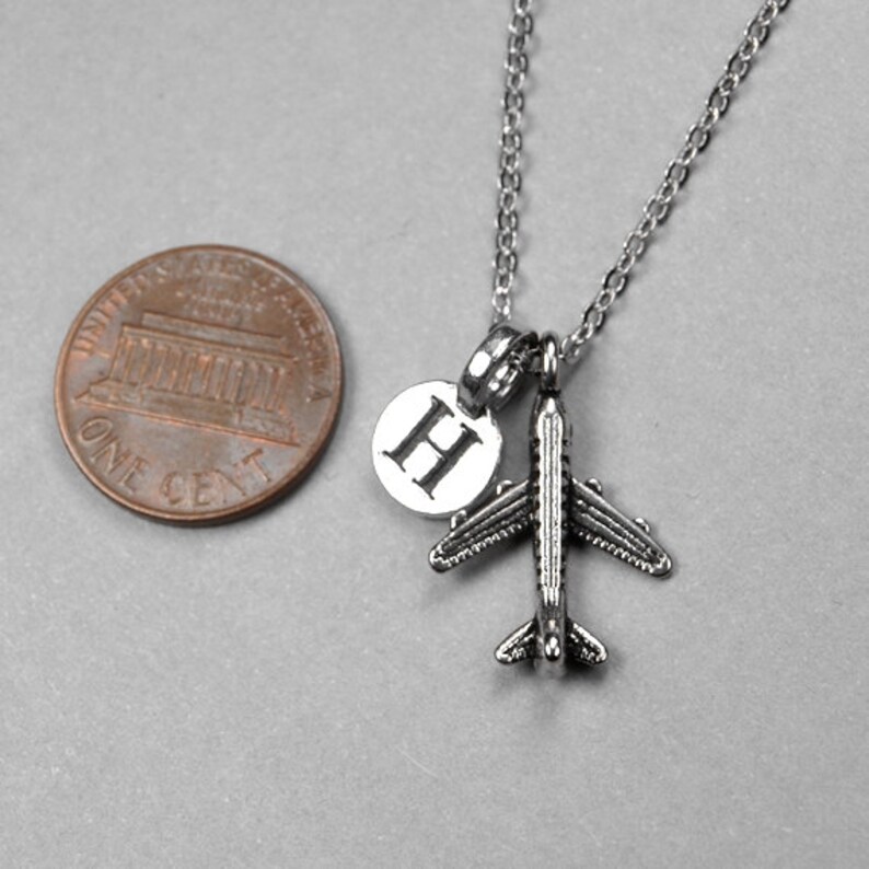 Airplane Necklace Plane Necklace Pilot Gift Flight Etsy