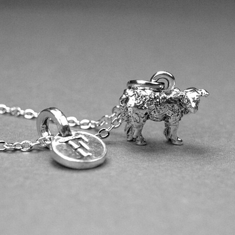 Sheep Necklace Sheep Charm Lamb Necklace Personalized Etsy