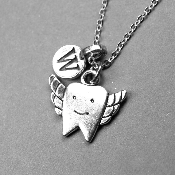 Tooth Necklace Human Tooth Necklace Dentist Necklace Tooth Etsy