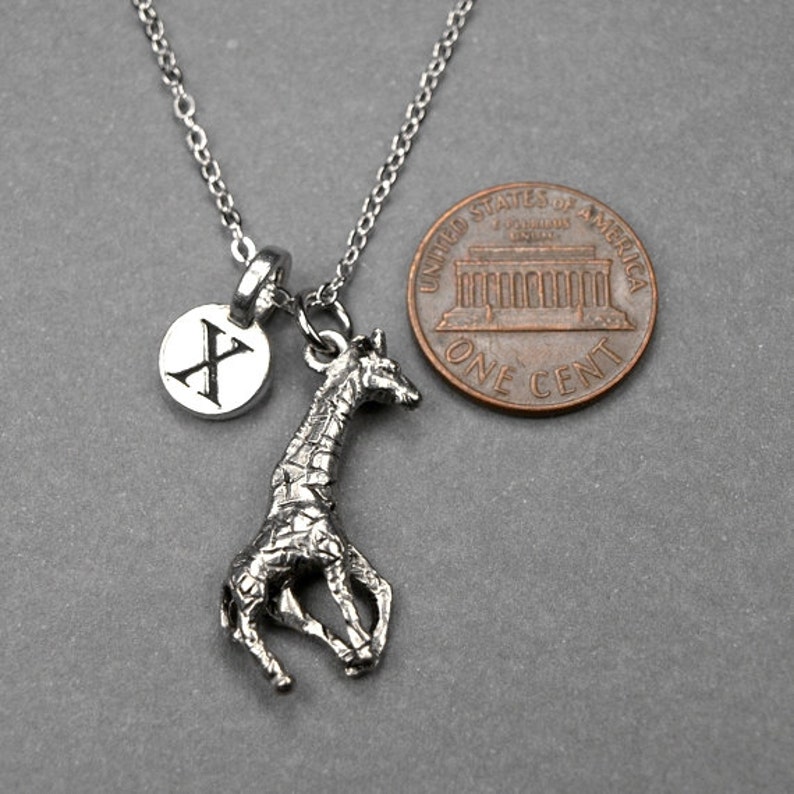Giraffe necklace giraffe charm animal necklace best friend Etsy