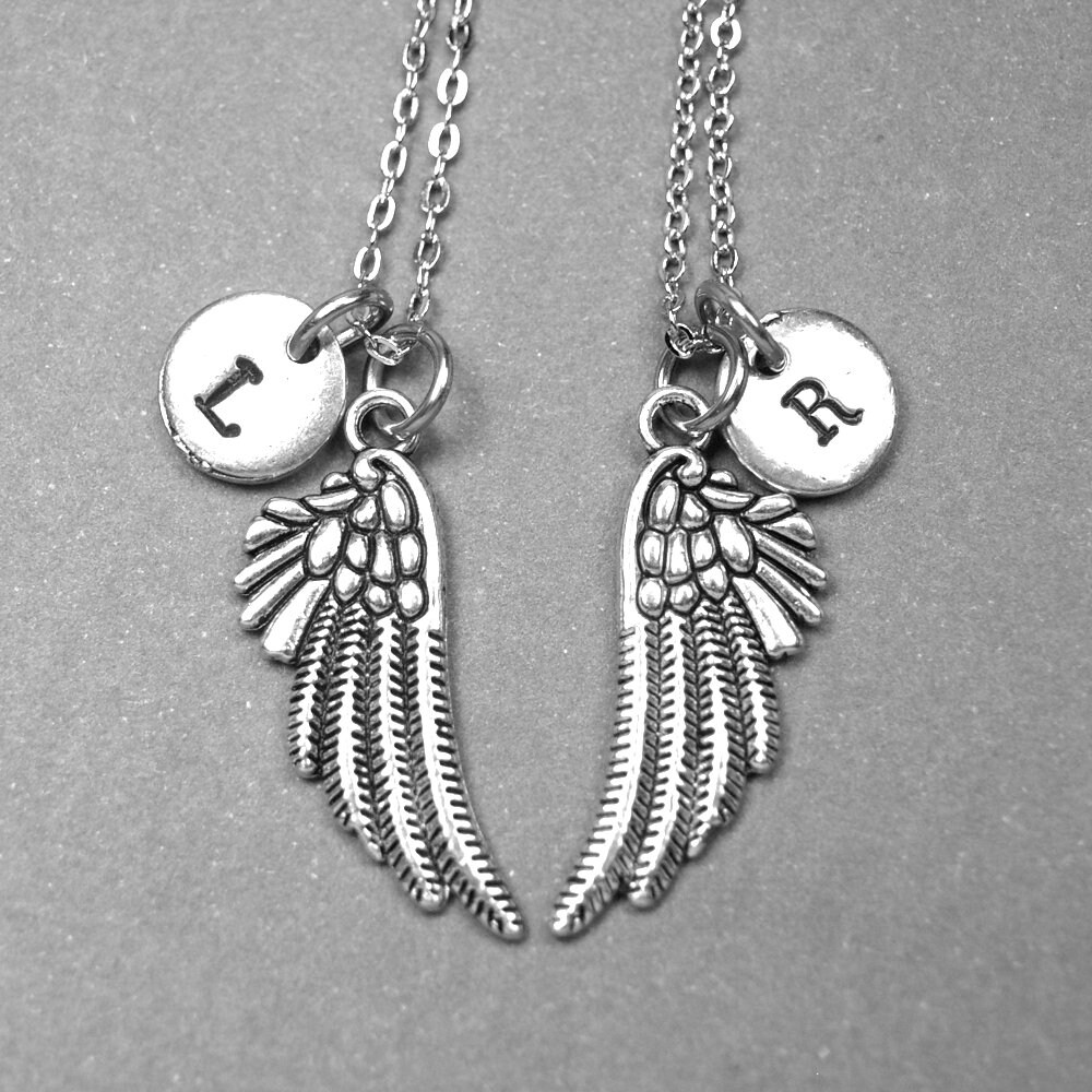 Best Friend Necklace Angel Wings Necklace Wings Necklace Etsy Canada