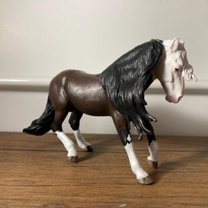 Dante |CollectA black forest horse, Bay splash custom stallion|