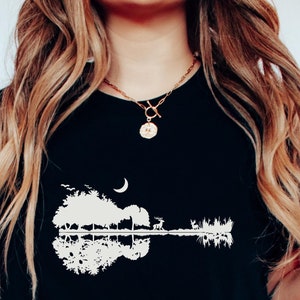 Nature Guitar Shirt, Guitar Shirt, Vintage Guitar Shirt, Rock Music Shirt, Guitar Tee, Guitar Lover Shirt, Musician t-shirt, guitar t-shirt