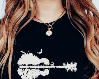 Nature Guitar Shirt, Guitar Shirt, Vintage Guitar Shirt, Rock Music Shirt, Guitar Tee, Guitar Lover Shirt, Musician t-shirt, guitar t-shirt