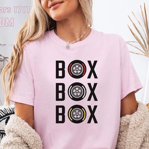 Box Box Box Shirt, Formula 1 shirt, Comfort Colors®, f1 t shirt, Race Day Shirt, Pit Crew Shirt, Formula 1 Gift, Racing Shirt, f1 shirt Race