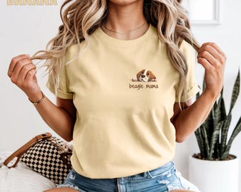 Beagle T-Shirt, Hund Mama Shirt, Comfort Colors® Shirt, Beagle Mama Shirt, Hund Mama Shirt, Hunde-Liebhaber Geschenk, Beagle Mama Shirt, Beagle Mama Beagle