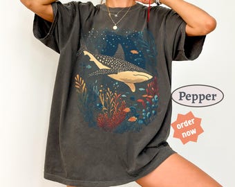 Whale Shark Shirt, Comfort colors®, Shark Shirt, Shark Lover Shirt, Ocean Shirt, Beach Shirt, Marine Biologist Shirt, Protect Our Oceans
