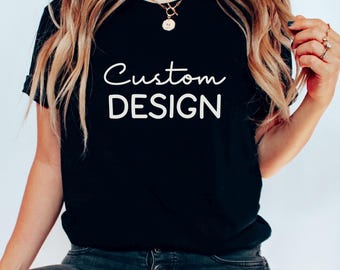 Custom Bell Canvas T Shirt, Personalized Bella Shirt, Customizable Gift T-Shirt, Custom Logo Shirts, Custom Shirt, Custom Unisex Shirts