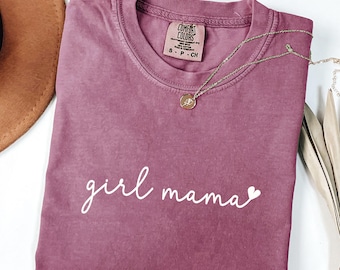 Shirt mama meisje, Comfort Colors®, shirt mama meisje, cadeau voor moeder, Moederdagcadeau, cadeau nieuwe moeder, cadeau babyshower, shirt gender Reveal, shirt moeder