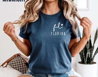 Chemise Floride, Comfort colours®, t-shirt Floride, chemise vacances Floride, chemise vacances, t-shirt Floride, t-shirt Floride, vacances d'été,
