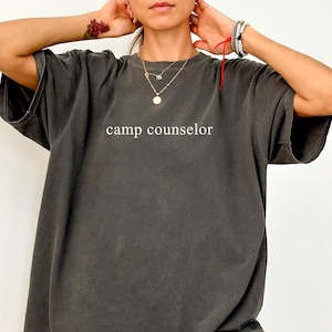 Camp Counselor Shirt, Comfort Colors®, Camping Shirt, Summer Camp Shirt, Camping Trip, Family Camping Camp Counselor Gift Guidance Counselor