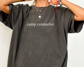 Camp Counselor Shirt, Comfort Colors®, Camping Shirt, Summer Camp Shirt, Camping Trip, Family Camping Camp Counselor Gift Guidance Counselor
