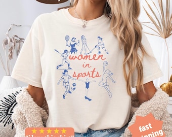 Women In Sports Comfort Colors® Shirt, Everyone Watches Women's Sport, Feminist Gift, Equality Tee, Women Empowerment, Body Positivity Tee