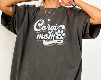 Corgi Shirt, Comfort Colors®, Funny Corgi Shirt, Corgi Lover Shirt, Corgi Mom Shirt, Wiener Dog Shirt, Retro Corgi Shirt, Low Rider Shirt