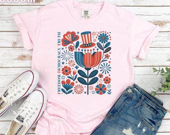 Subtle Anti Trump Shirt, Comfort colors®, 4th of July Shirt, Resistance Shirt, Patriotic Shirt, Subtle FDT Shirt, Activist Shirt, Liberal