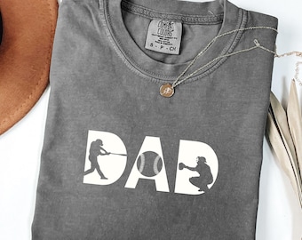 Camiseta de béisbol para papá, Comfort Colors®, camiseta para el día del partido, camiseta del Día del Padre, regalo para papá, camiseta de béisbol para papá, regalo de béisbol para papá, cumpleaños de papá