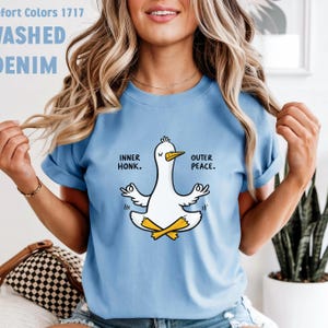 Silly Goose Yoga Shirt, Comfort colors®, Silly Goose Shirt, Funny Yoga Shirt, Gift For Yogi, Funny Goose Shirt, Yoga Mom Shirt, Yoga Shirt