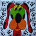 Mosaic Tiles KooL and FUNKY Handpainted DOG Ceramic Mosaic Tile ANY color you want Mosaic Tile