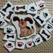 Mosaic Tile DOG PAWS n Bones Mosaic Tiles