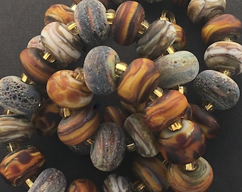 Organic Lampwork Beads For Jewelry Supplies For Statement Necklace Beads For Boho Bracelet Glass Beads For Earrings Gift For Her Jewelry Set