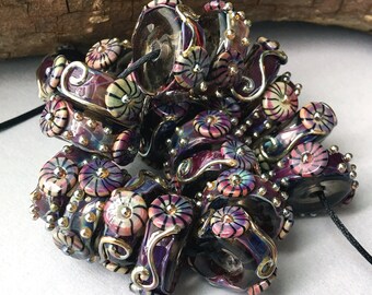 Glass Beads For Jewelry Making, Handmade Jewelry Supplies, Beads For Statement Necklace, Beads For Bracelets For Women, 14mm Colorful Discs